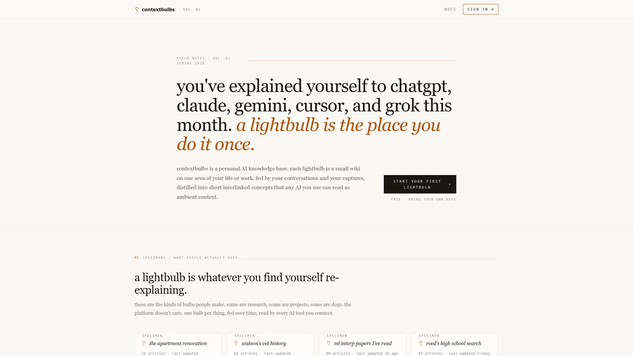 ContextBulbs screenshot 1